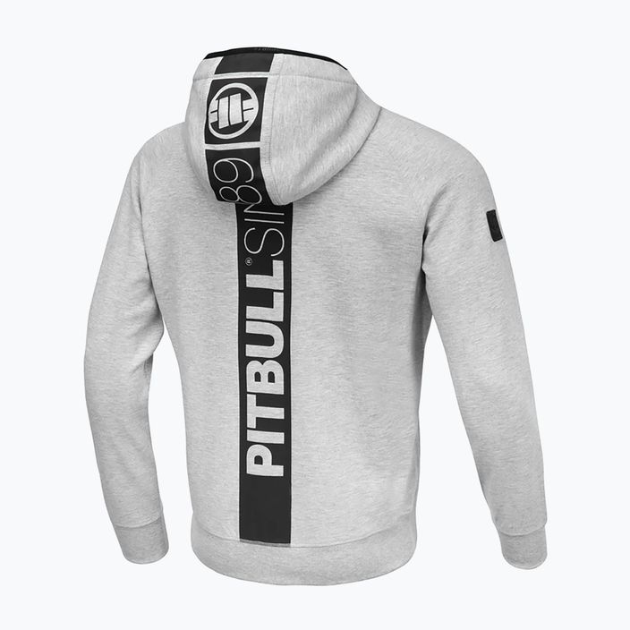 Herren Pitbull Stafford Sweatshirt mit Kapuze grau/melange 5