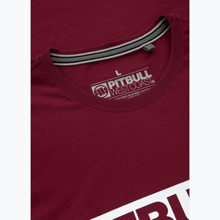 Pitbull West Coast Herren Hilltop T-Shirt weinrot 4