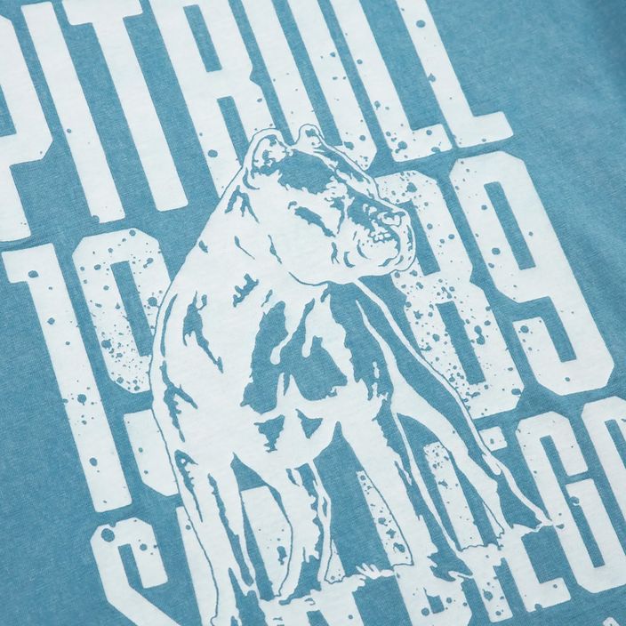 Damen-T-Shirt Pitbull West Coast T-S San Diego Dog blue 3
