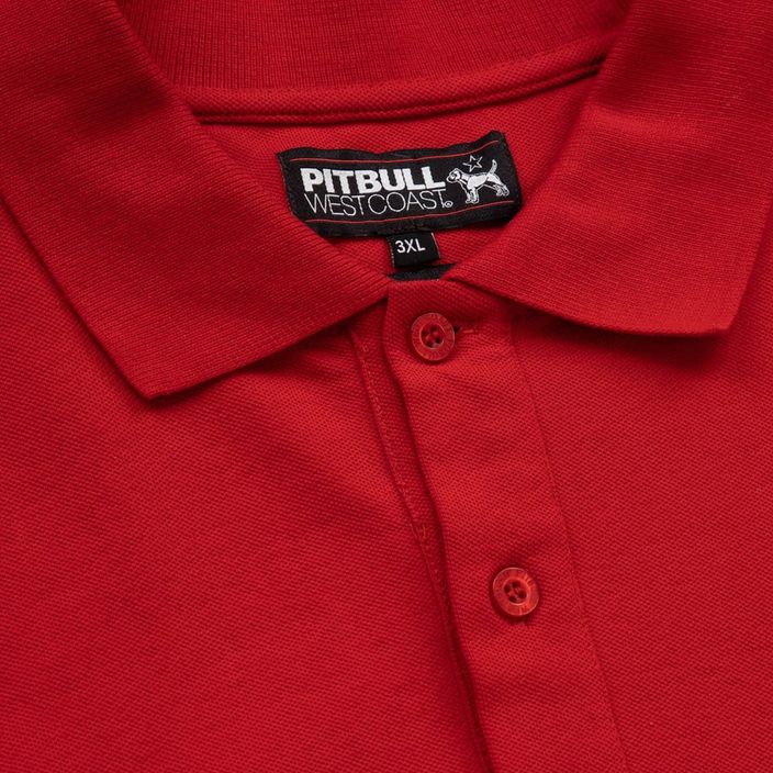Poloshirt für Männer Pitbull West Coast Polo Pique Regular red 4