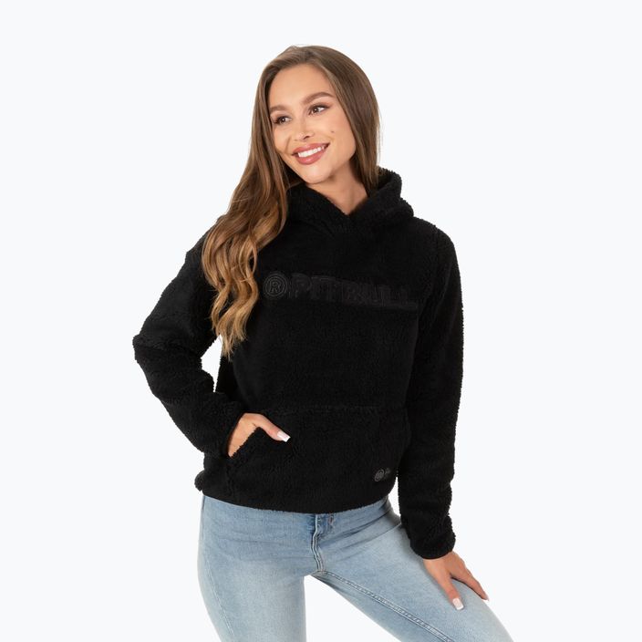 Damen Pitbull West Coast Aragona Sweatshirt mit Kapuze schwarz