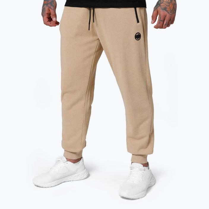 Pitbull West Coast Herren Trackpants Terry Gruppe sand