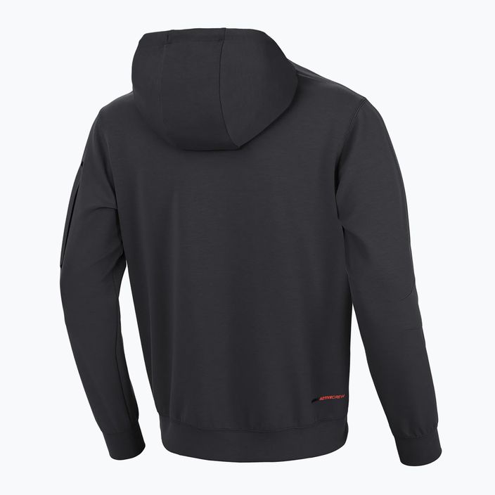 Herren Pitbull West Coast Explorer Sweatshirt mit Kapuze und Reißverschluss graphit 2
