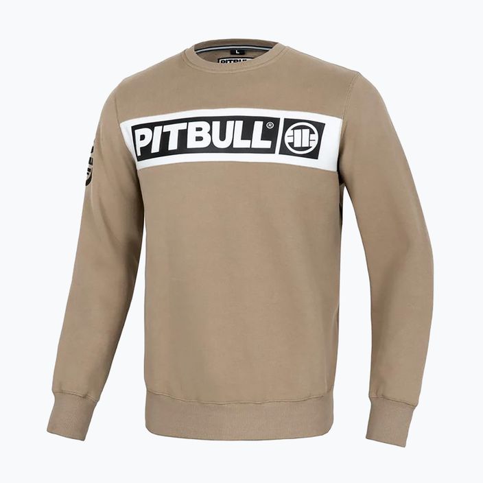 Herren Pitbull Sherwood Crewneck Sweatshirt blass sand 5