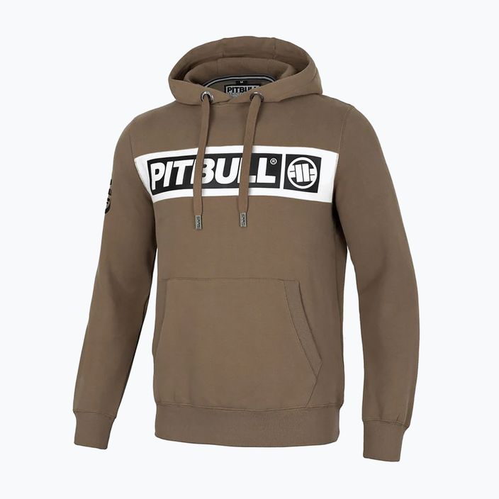 Herren Pitbull Sherwood Sweatshirt mit Kapuze braun 6