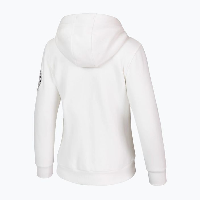 Women's Pitbull Sherpa Ruffina Kapuzenreißverschluss off white 2