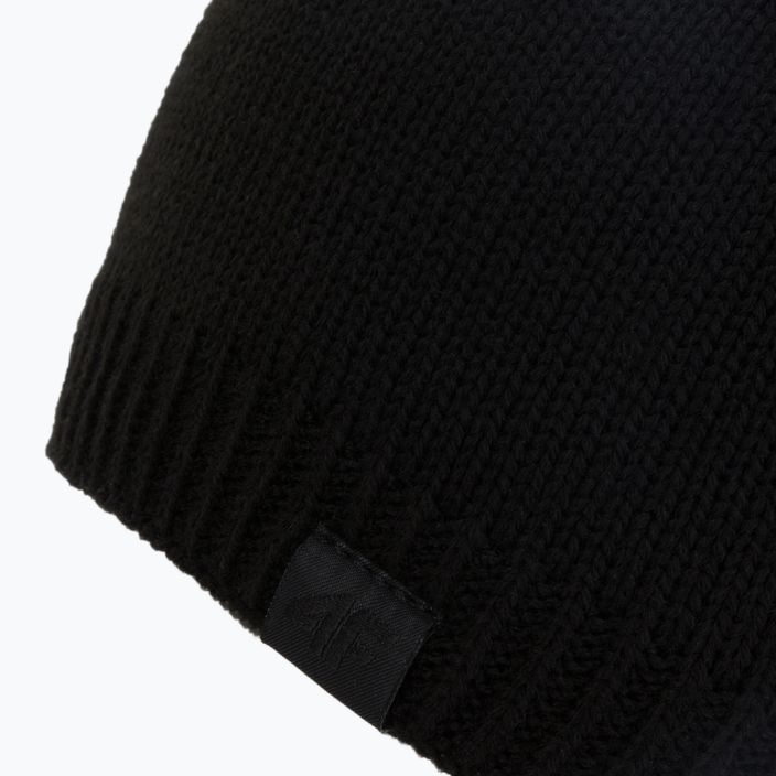 Damen Wintermütze 4F schwarz H4Z22-CAD009 3