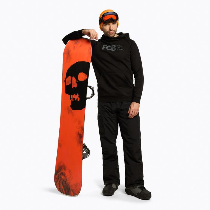 Herren Snowboard-Sweatshirt 4F BLM021 schwarz H4Z22-BLM021 2