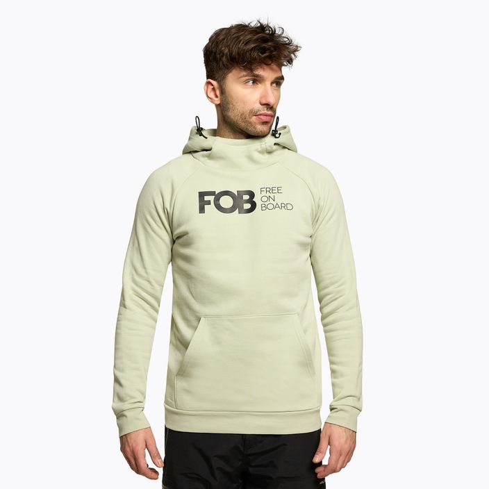 Herren Snowboard-Sweatshirt 4F BLM021 grün H4Z22-BLM021
