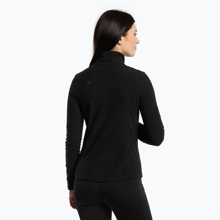 Damen-Ski-Sweatshirt 4F BIDP010 Fleece schwarz H4Z22-BIDP010 3