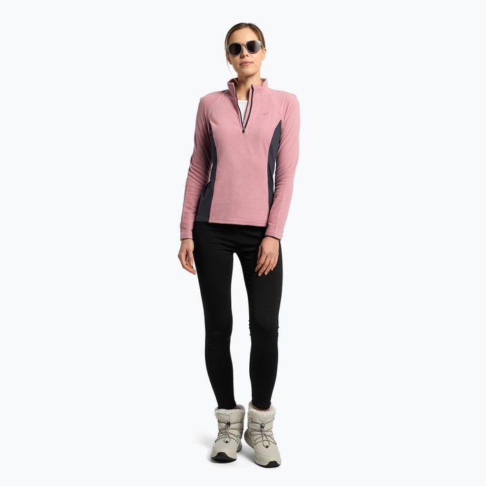 Damen-Ski-Sweatshirt 4F BIDP011 Fleece rosa H4Z22-BIDP011 2