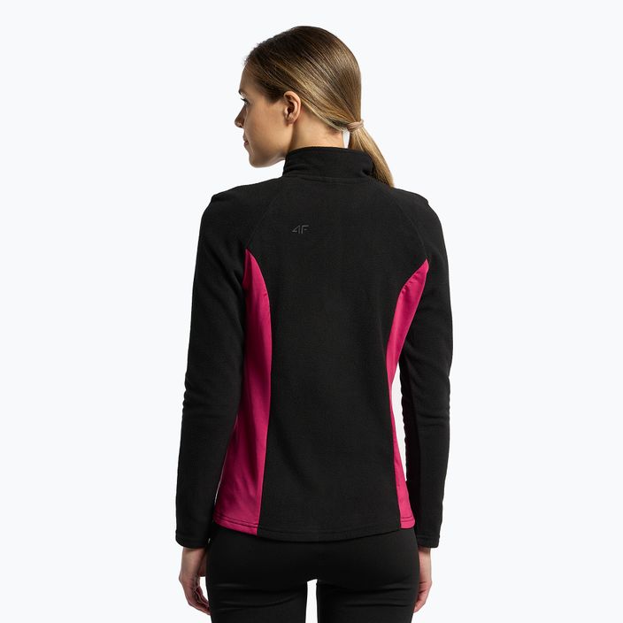 Damen-Ski-Sweatshirt 4F BIDP011 Fleece schwarz H4Z22-BIDP011 4
