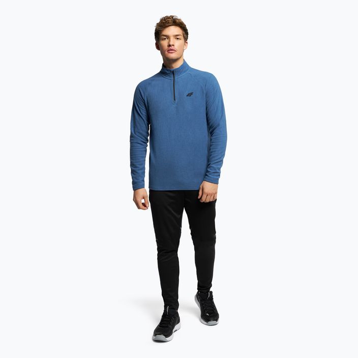 Herren 4F BIMP010 blaues Fleece-Ski-Sweatshirt H4Z22-BIMP010 2