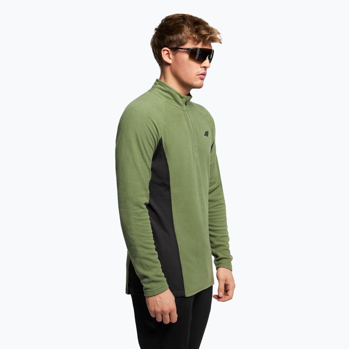 Herren-Ski-Sweatshirt 4F BIMP011 Fleece grün H4Z22-BIMP011 3