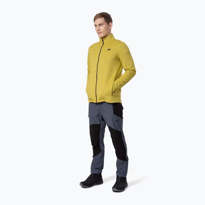 Herren 4F Fleece-Sweatshirt grün H4Z22-PLM013 2