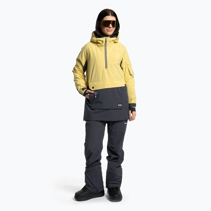 Damen Snowboardjacke 4F gelb H4Z22-KUDS003 2