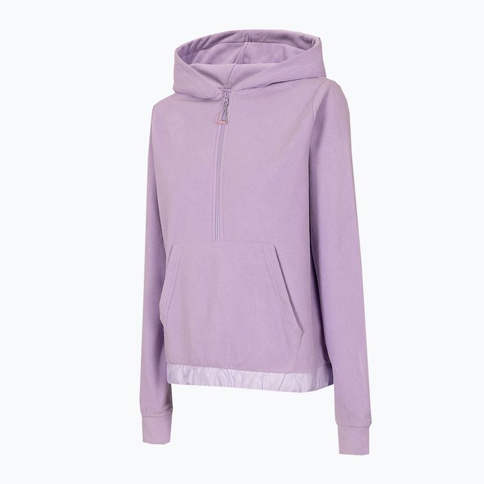 Damen 4F Fleece-Sweatshirt lila H4Z22-PLD013 2