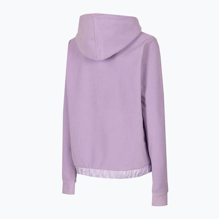 Damen 4F Fleece-Sweatshirt lila H4Z22-PLD013 3