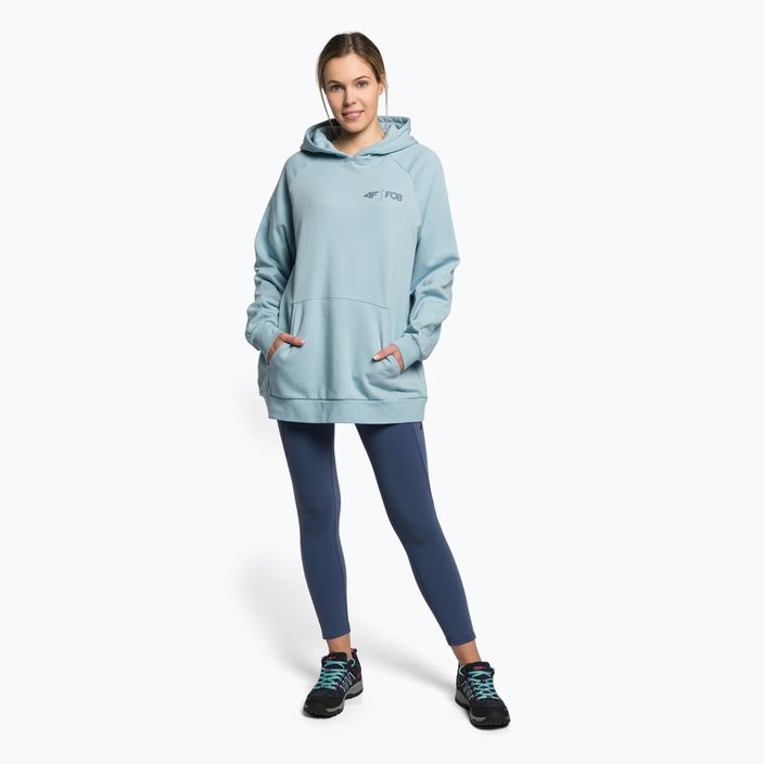 Damen Snowboard-Sweatshirt 4F BLD012 blau H4Z22-BLD012 2