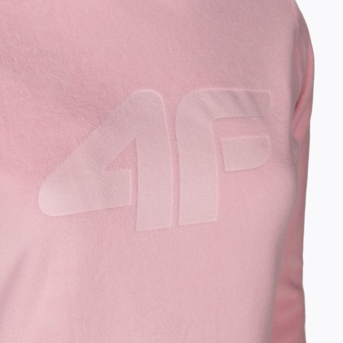 Damen 4F Fleece-Sweatshirt rosa NOSH4-PLD352 3
