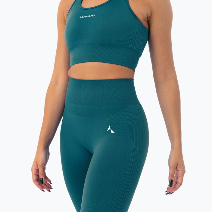 Damen Trainingsleggings Carpatree Blaze Seamless tief ozeanblau 4