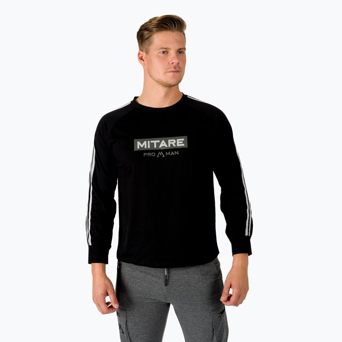 MITARE PRO Herren-Langarm-T-Shirt schwarz K090