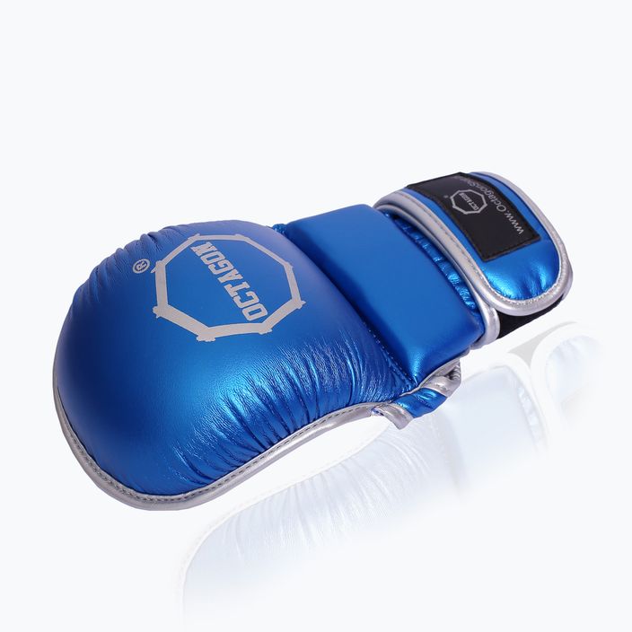 Octagon Mettalic MMA Sparring Handschuhe blau 3