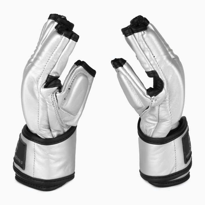 Octagon MMA Grappling Handschuhe silber 4