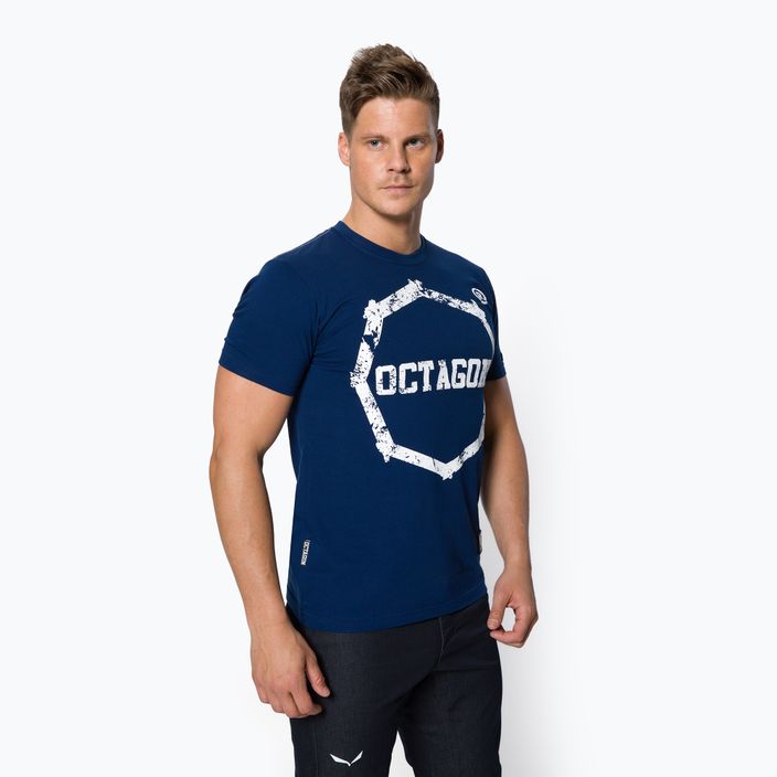 Octagon Logo Smash blau Herren-T-Shirt