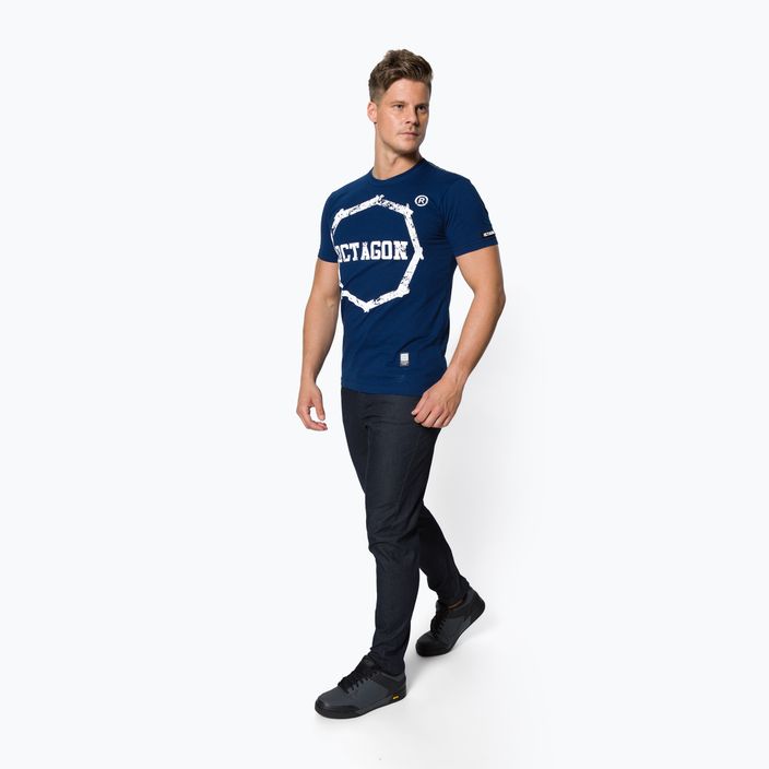 Octagon Logo Smash blau Herren-T-Shirt 2