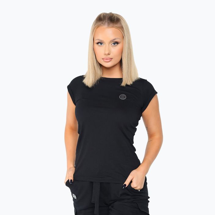 Octagon Damen-T-Shirt Regular schwarz