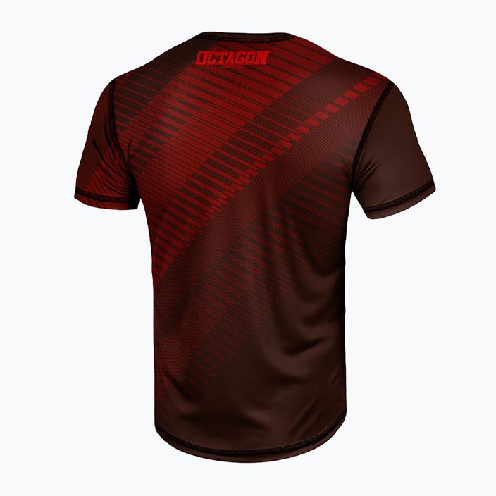 Herren Octagon Sport Blocks T-Shirt rot 2