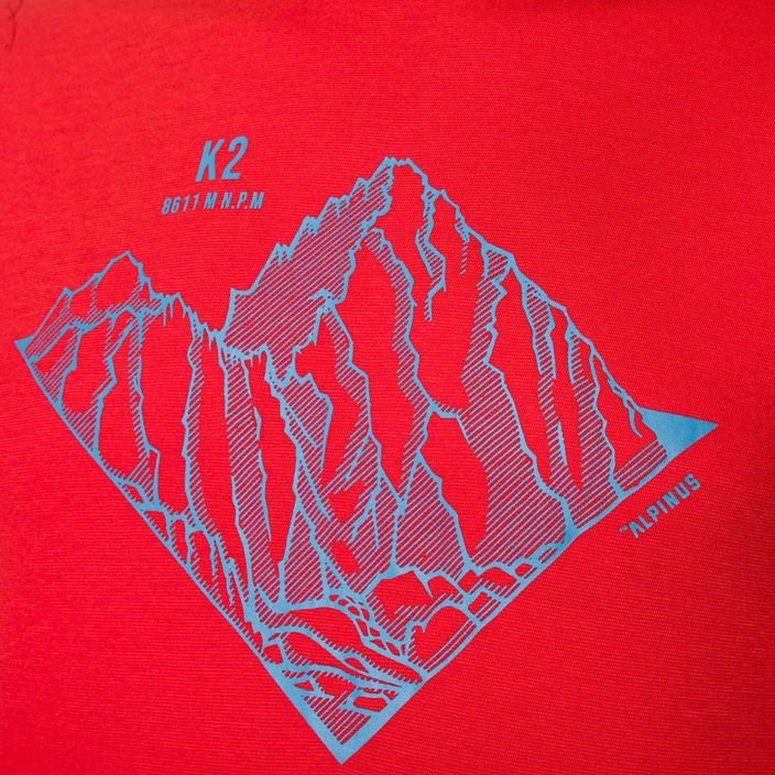 Alpinus Skilbrum Herren-T-Shirt rot 8