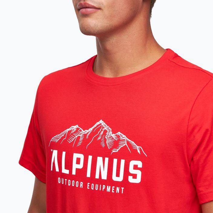 Alpinus Mountains Herren-T-Shirt rot 4