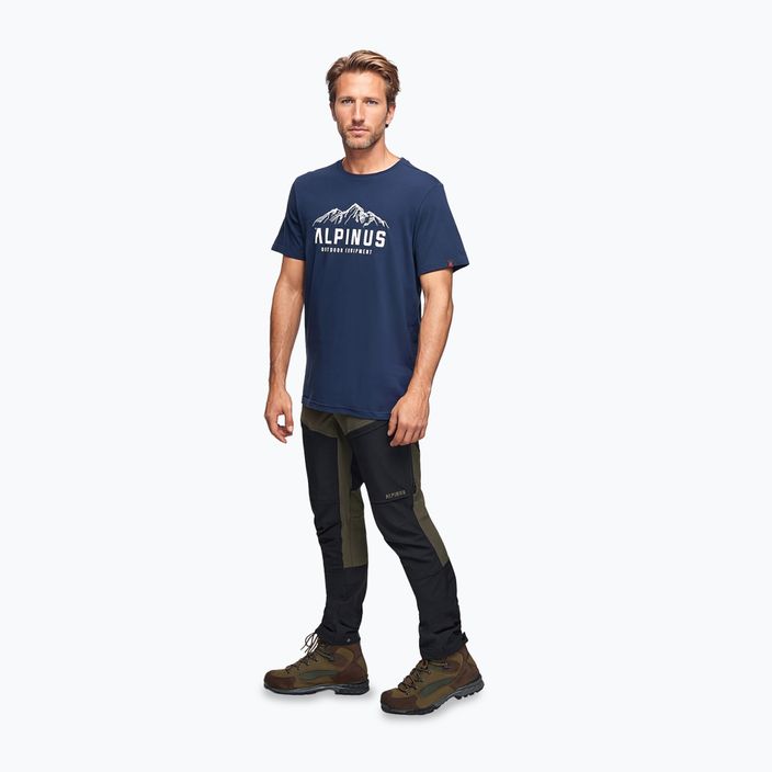 Alpinus Mountains Herren-T-Shirt navy blau 2