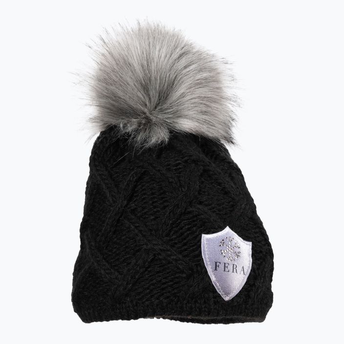 Damen Wintermütze Fera Swarovski Snowflake schwarz 5.8.sn.