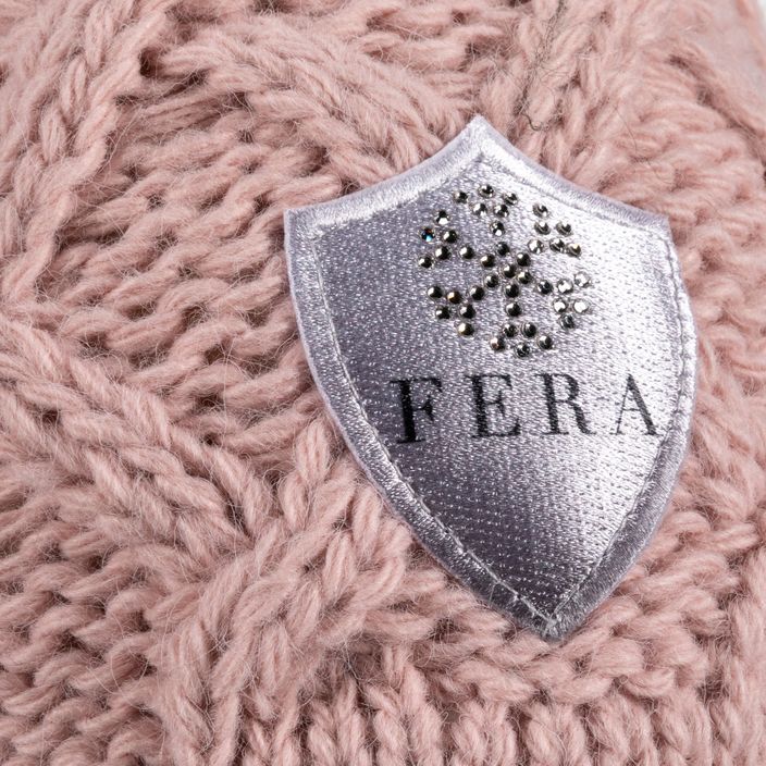 Damen Wintermütze Fera Swarovski Schneeflocke rosa 5.8.sn.ro 3