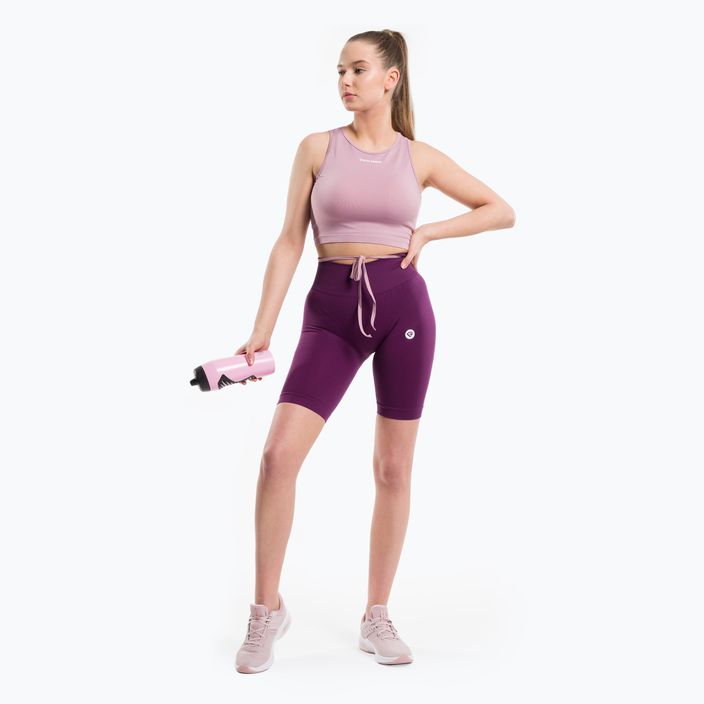 Damen-Trainingsshorts Gym Glamour Flexible Violet 439 2