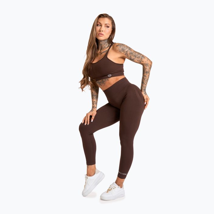 Damen Trainingsleggings Gym Glamour Push Up 2.0 chocolate 2