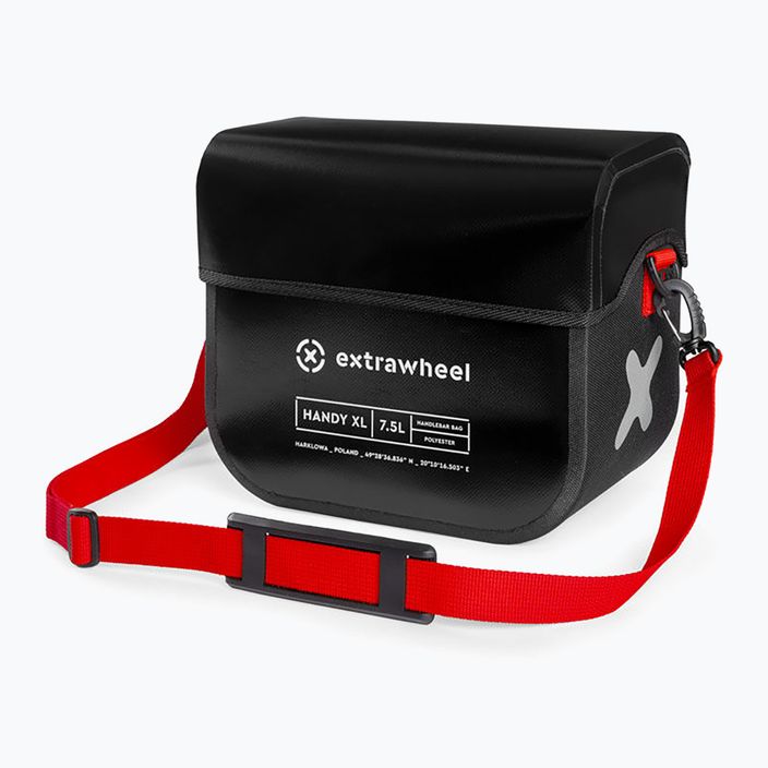 Fahrradtasche für Lenkrad Extrawheel Handy XL 7,5L schwarz E15 5