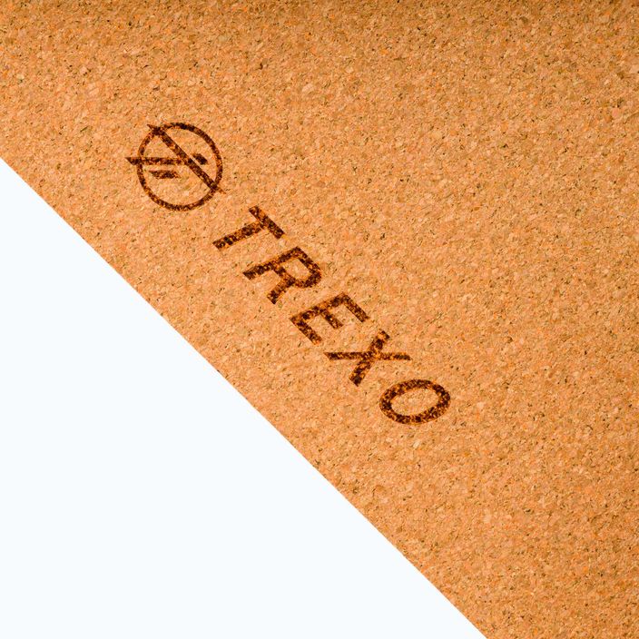 TREXO Yoga-Matte TPE-Kork 6 mm orange YM-C01P 3