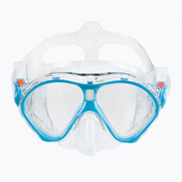 Kinderschnorchelset AQUASTIC Maske + Schnorchel blau MSK-01N 3