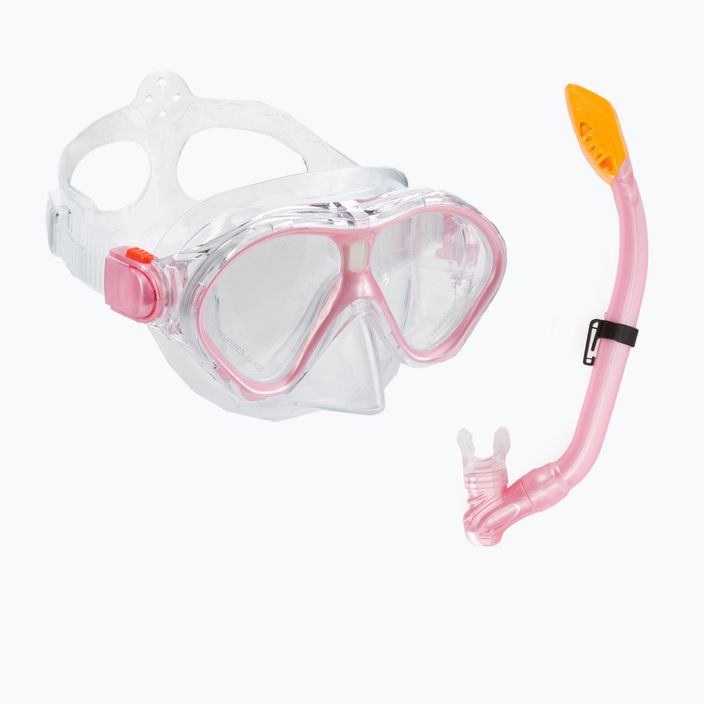 Kinderschnorchelset AQUASTIC Maske + Schnorchel rosa MSK-01R