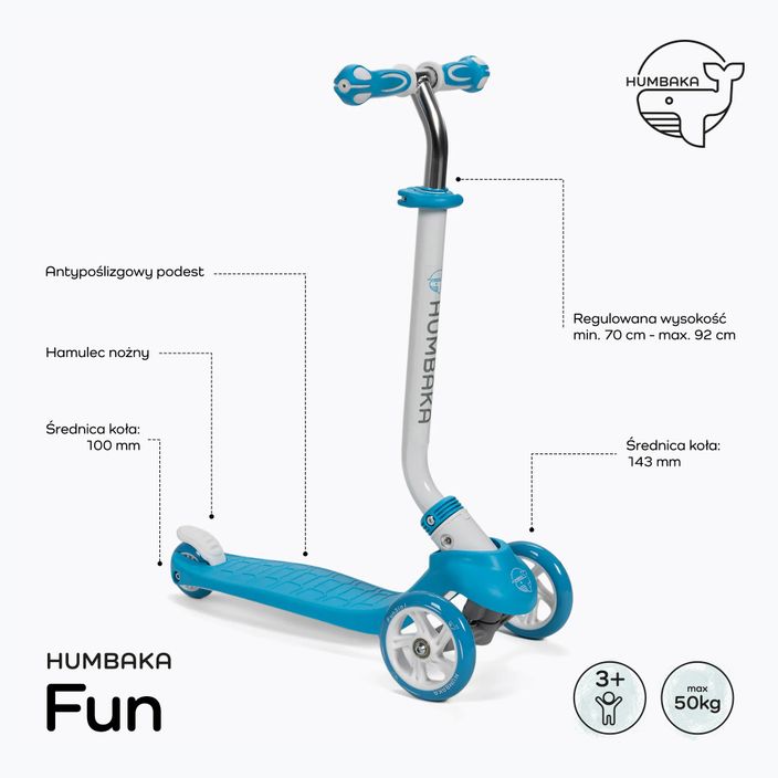 HUMBAKA Fun Kinder-Roller blau KS001 2