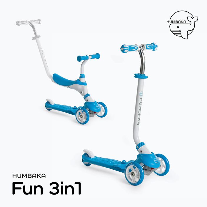HUMBAKA Fun 3in1 Kinder-Roller blau KS002 4
