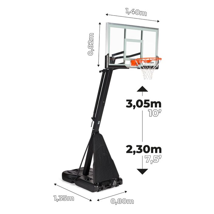 OneTeam Basketballkorb BH01 schwarz OT-BH01 13
