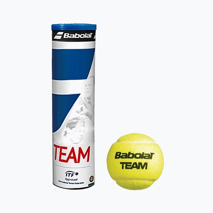 Babolat Team Tennisbälle 18 x 4 Stück gelb 502035 4