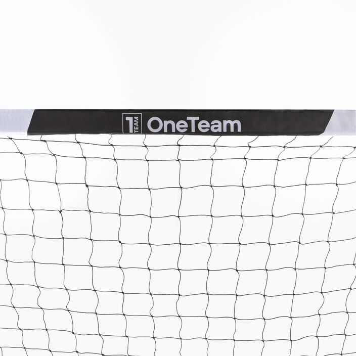 OneTeam One Square Fußballtor 300 x 200 cm aus verzinktem Stahl weiß/schwarz 8