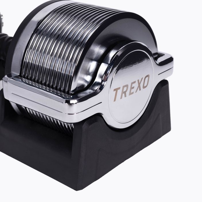 TREXO TRX-AD32C verstellbare Kurzhantel 3-32 kg silber 4