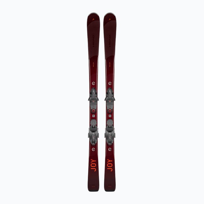 Damen Ski Alpin HEAD e-total Joy SW SLR Joy Pro + Protektor SLR 11 GW dunkelrot/orange